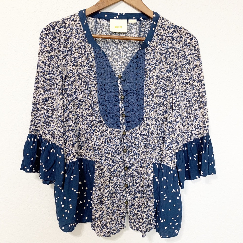 ANTHROPOLOGIE Maeve Button Down